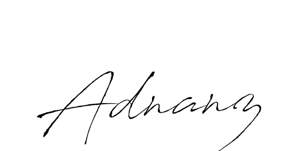 Also we have Adnanz name is the best signature style. Create professional handwritten signature collection using Antro_Vectra autograph style. Adnanz signature style 6 images and pictures png