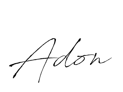 Adon stylish signature style. Best Handwritten Sign (Antro_Vectra) for my name. Handwritten Signature Collection Ideas for my name Adon. Adon signature style 6 images and pictures png