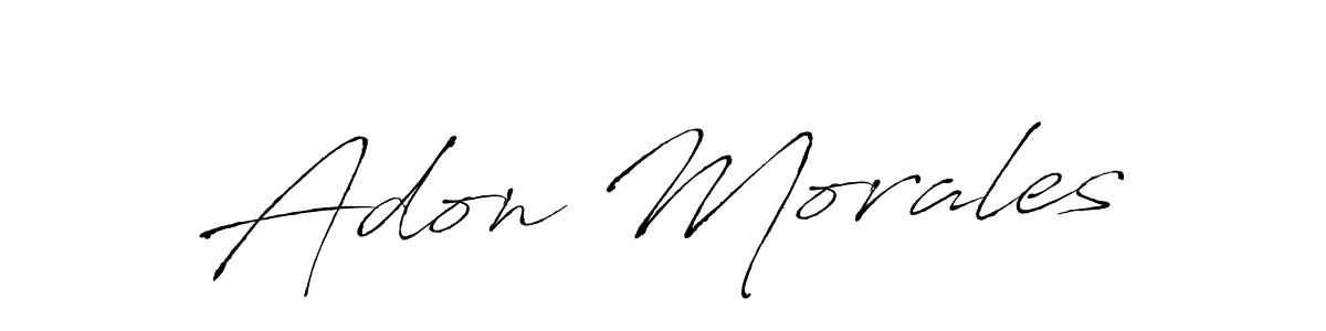 The best way (Antro_Vectra) to make a short signature is to pick only two or three words in your name. The name Adon Morales include a total of six letters. For converting this name. Adon Morales signature style 6 images and pictures png