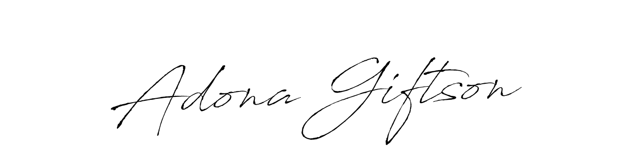 Create a beautiful signature design for name Adona Giftson. With this signature (Antro_Vectra) fonts, you can make a handwritten signature for free. Adona Giftson signature style 6 images and pictures png