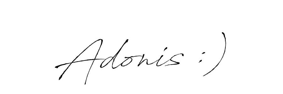 You can use this online signature creator to create a handwritten signature for the name Adonis :). This is the best online autograph maker. Adonis :) signature style 6 images and pictures png