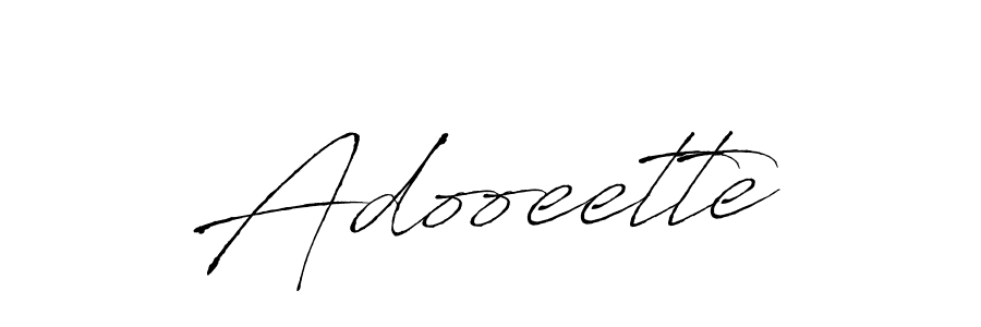 Make a beautiful signature design for name Adooeette. With this signature (Antro_Vectra) style, you can create a handwritten signature for free. Adooeette signature style 6 images and pictures png