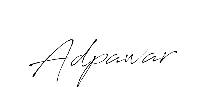 Create a beautiful signature design for name Adpawar. With this signature (Antro_Vectra) fonts, you can make a handwritten signature for free. Adpawar signature style 6 images and pictures png