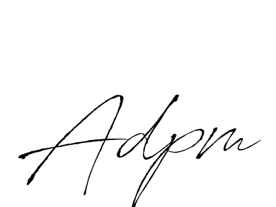 Also we have Adpm name is the best signature style. Create professional handwritten signature collection using Antro_Vectra autograph style. Adpm signature style 6 images and pictures png