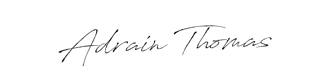 You should practise on your own different ways (Antro_Vectra) to write your name (Adrain Thomas) in signature. don't let someone else do it for you. Adrain Thomas signature style 6 images and pictures png