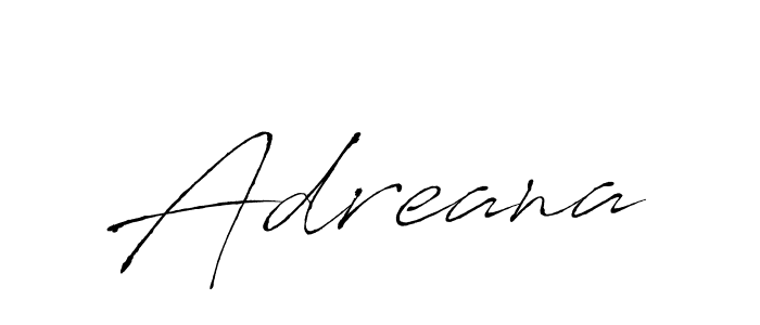 Make a beautiful signature design for name Adreana. With this signature (Antro_Vectra) style, you can create a handwritten signature for free. Adreana signature style 6 images and pictures png