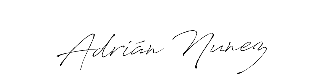 Design your own signature with our free online signature maker. With this signature software, you can create a handwritten (Antro_Vectra) signature for name Adrián Nunez. Adrián Nunez signature style 6 images and pictures png