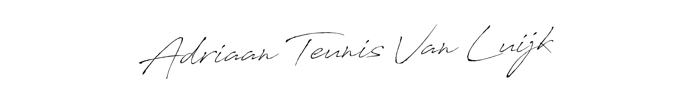 Design your own signature with our free online signature maker. With this signature software, you can create a handwritten (Antro_Vectra) signature for name Adriaan Teunis Van Luijk. Adriaan Teunis Van Luijk signature style 6 images and pictures png