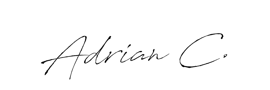 Also You can easily find your signature by using the search form. We will create Adrian C. name handwritten signature images for you free of cost using Antro_Vectra sign style. Adrian C. signature style 6 images and pictures png