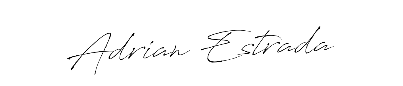 How to make Adrian Estrada name signature. Use Antro_Vectra style for creating short signs online. This is the latest handwritten sign. Adrian Estrada signature style 6 images and pictures png