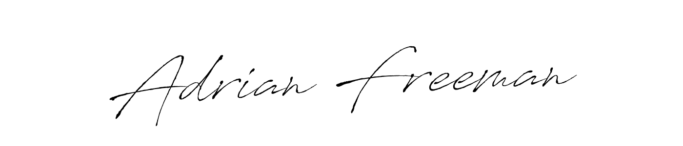 Create a beautiful signature design for name Adrian Freeman. With this signature (Antro_Vectra) fonts, you can make a handwritten signature for free. Adrian Freeman signature style 6 images and pictures png