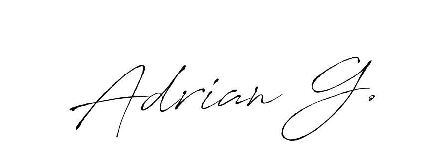 This is the best signature style for the Adrian G. name. Also you like these signature font (Antro_Vectra). Mix name signature. Adrian G. signature style 6 images and pictures png