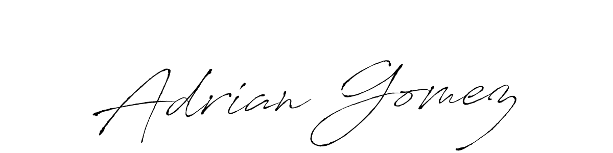 How to make Adrian Gomez name signature. Use Antro_Vectra style for creating short signs online. This is the latest handwritten sign. Adrian Gomez signature style 6 images and pictures png