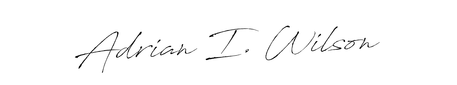 Adrian I. Wilson stylish signature style. Best Handwritten Sign (Antro_Vectra) for my name. Handwritten Signature Collection Ideas for my name Adrian I. Wilson. Adrian I. Wilson signature style 6 images and pictures png