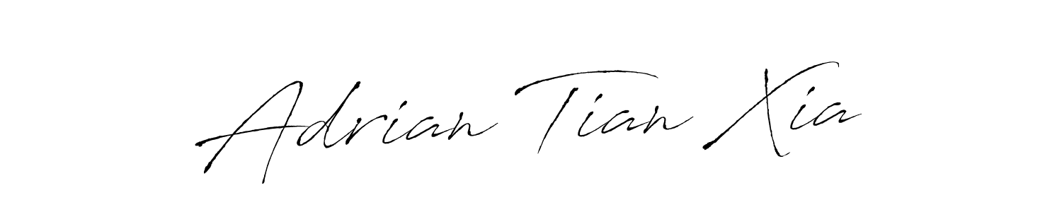 Design your own signature with our free online signature maker. With this signature software, you can create a handwritten (Antro_Vectra) signature for name Adrian Tian Xia. Adrian Tian Xia signature style 6 images and pictures png