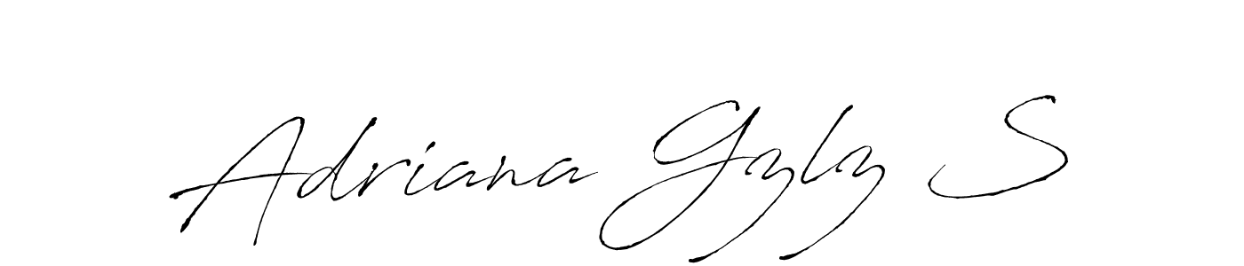 Use a signature maker to create a handwritten signature online. With this signature software, you can design (Antro_Vectra) your own signature for name Adriana Gzlz S. Adriana Gzlz S signature style 6 images and pictures png