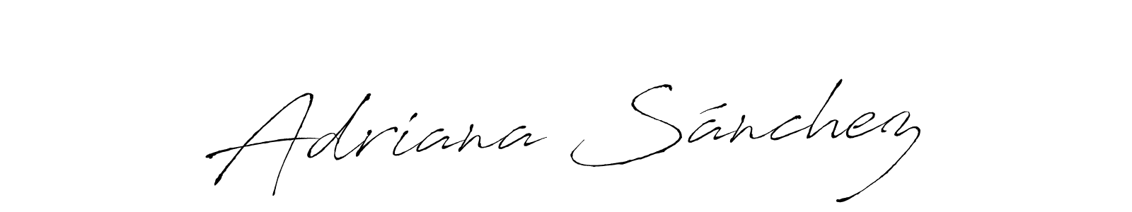 Antro_Vectra is a professional signature style that is perfect for those who want to add a touch of class to their signature. It is also a great choice for those who want to make their signature more unique. Get Adriana Sánchez name to fancy signature for free. Adriana Sánchez signature style 6 images and pictures png