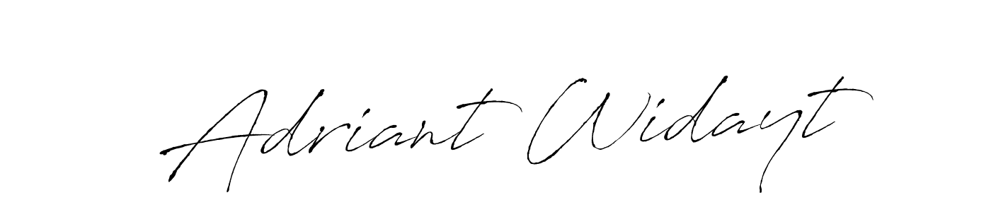 Make a beautiful signature design for name Adriant Widayt. With this signature (Antro_Vectra) style, you can create a handwritten signature for free. Adriant Widayt signature style 6 images and pictures png