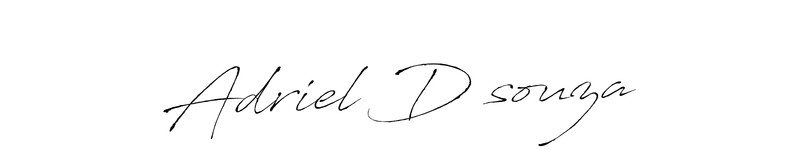 Make a beautiful signature design for name Adriel D’souza. With this signature (Antro_Vectra) style, you can create a handwritten signature for free. Adriel D’souza signature style 6 images and pictures png