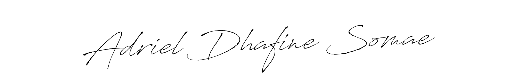 Also we have Adriel Dhafine Somae name is the best signature style. Create professional handwritten signature collection using Antro_Vectra autograph style. Adriel Dhafine Somae signature style 6 images and pictures png