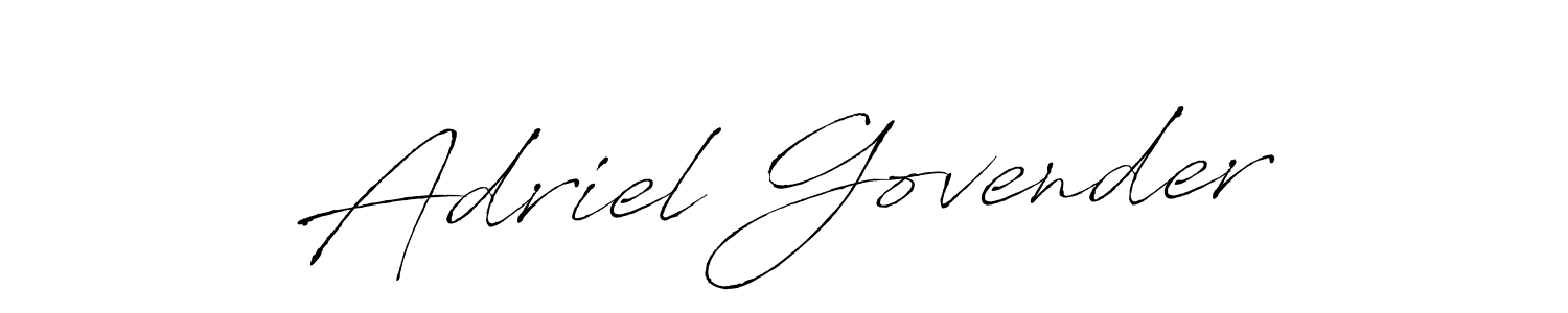 Use a signature maker to create a handwritten signature online. With this signature software, you can design (Antro_Vectra) your own signature for name Adriel Govender. Adriel Govender signature style 6 images and pictures png