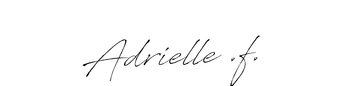 It looks lik you need a new signature style for name Adrielle .f.. Design unique handwritten (Antro_Vectra) signature with our free signature maker in just a few clicks. Adrielle .f. signature style 6 images and pictures png