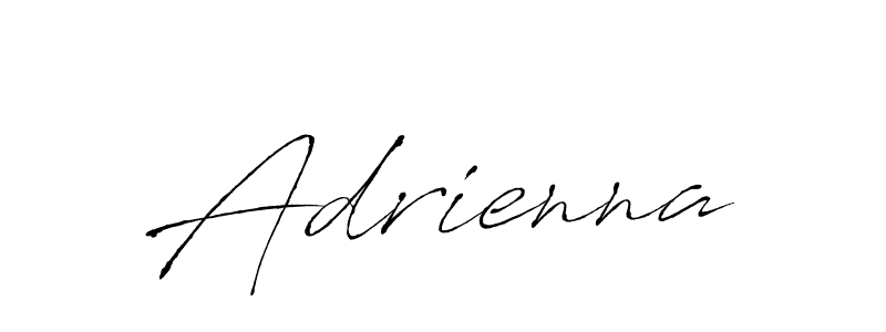 Use a signature maker to create a handwritten signature online. With this signature software, you can design (Antro_Vectra) your own signature for name Adrienna. Adrienna signature style 6 images and pictures png