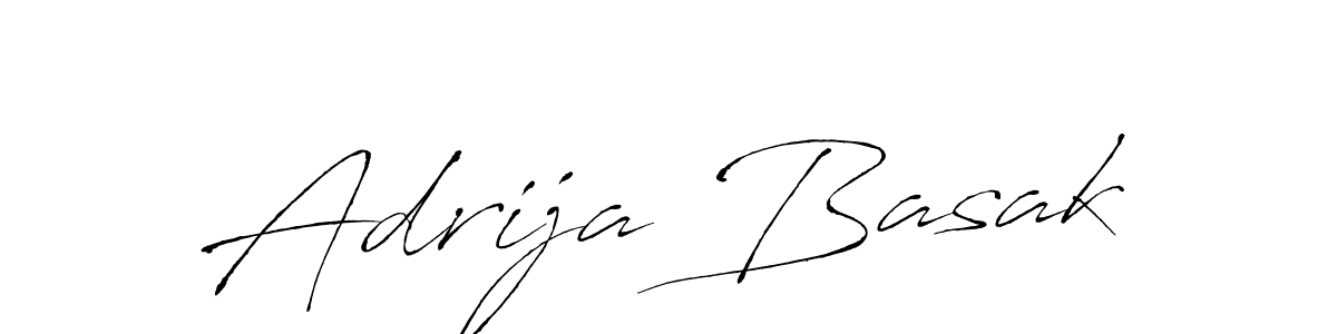 How to make Adrija Basak name signature. Use Antro_Vectra style for creating short signs online. This is the latest handwritten sign. Adrija Basak signature style 6 images and pictures png