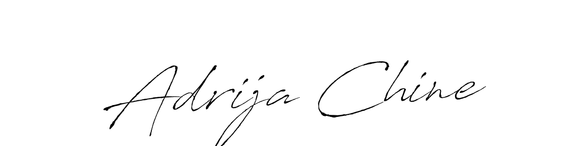Adrija Chine stylish signature style. Best Handwritten Sign (Antro_Vectra) for my name. Handwritten Signature Collection Ideas for my name Adrija Chine. Adrija Chine signature style 6 images and pictures png