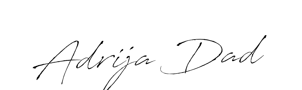 How to make Adrija Dad name signature. Use Antro_Vectra style for creating short signs online. This is the latest handwritten sign. Adrija Dad signature style 6 images and pictures png