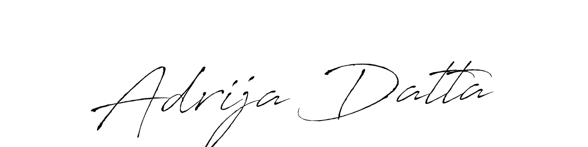 How to make Adrija Datta name signature. Use Antro_Vectra style for creating short signs online. This is the latest handwritten sign. Adrija Datta signature style 6 images and pictures png