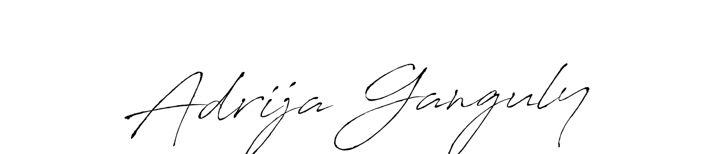 Adrija Ganguly stylish signature style. Best Handwritten Sign (Antro_Vectra) for my name. Handwritten Signature Collection Ideas for my name Adrija Ganguly. Adrija Ganguly signature style 6 images and pictures png