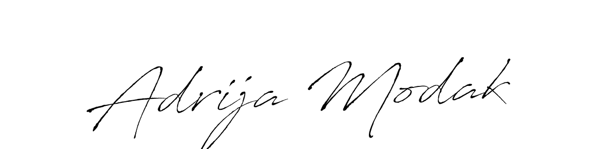 How to make Adrija Modak signature? Antro_Vectra is a professional autograph style. Create handwritten signature for Adrija Modak name. Adrija Modak signature style 6 images and pictures png
