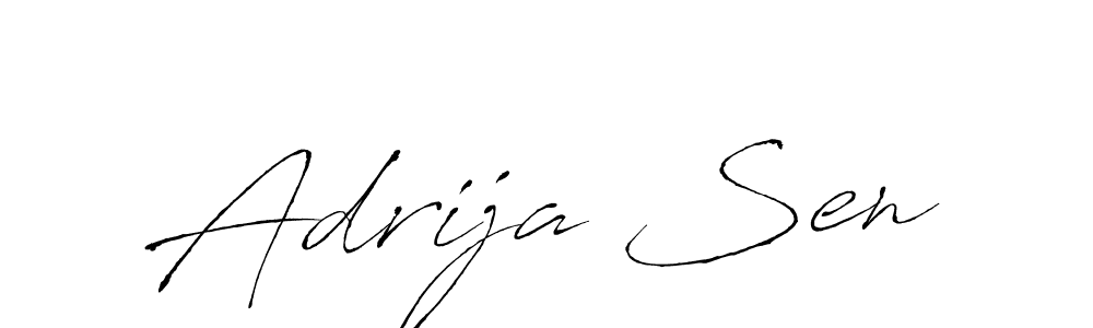 Design your own signature with our free online signature maker. With this signature software, you can create a handwritten (Antro_Vectra) signature for name Adrija Sen. Adrija Sen signature style 6 images and pictures png