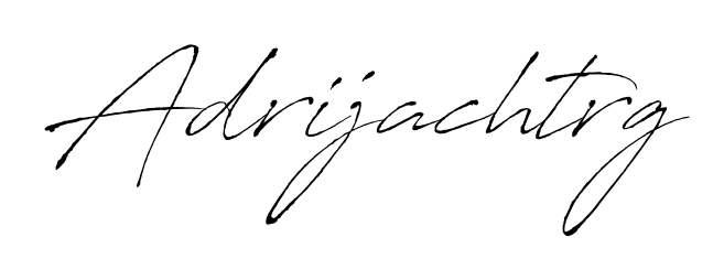 A dynamic signature style for Adrijachtrg using Antro_Vectra script. Designed to look authentic, handwritten, and professional. Adrijachtrg signature style 6 images and pictures png
