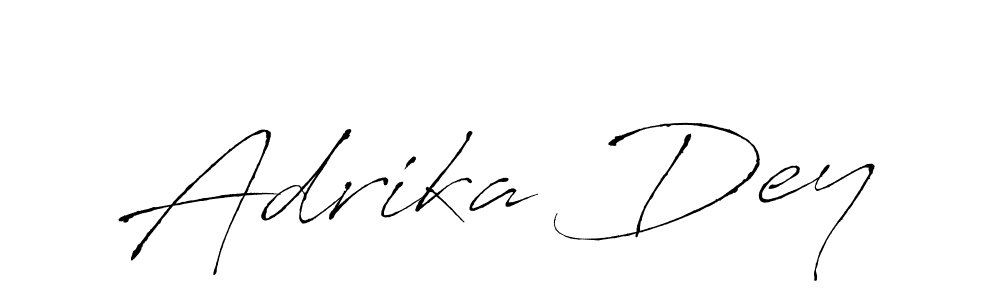 How to make Adrika Dey signature? Antro_Vectra is a professional autograph style. Create handwritten signature for Adrika Dey name. Adrika Dey signature style 6 images and pictures png