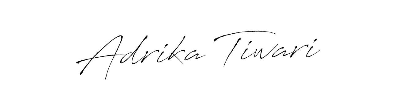 You should practise on your own different ways (Antro_Vectra) to write your name (Adrika Tiwari) in signature. don't let someone else do it for you. Adrika Tiwari signature style 6 images and pictures png