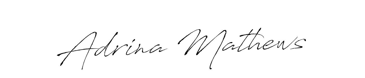 Create a beautiful signature design for name Adrina Mathews. With this signature (Antro_Vectra) fonts, you can make a handwritten signature for free. Adrina Mathews signature style 6 images and pictures png