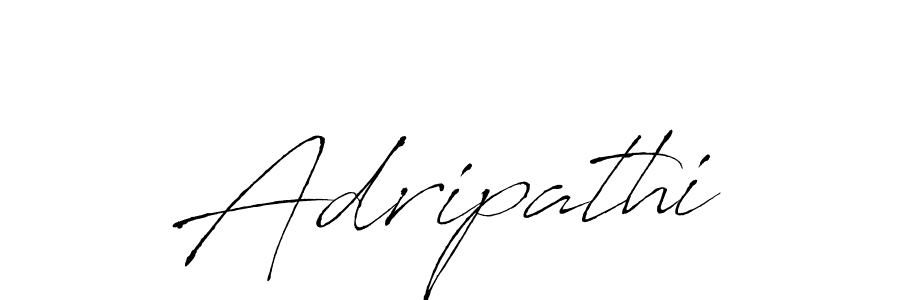 Design your own signature with our free online signature maker. With this signature software, you can create a handwritten (Antro_Vectra) signature for name Adripathi. Adripathi signature style 6 images and pictures png