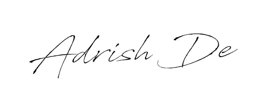 Design your own signature with our free online signature maker. With this signature software, you can create a handwritten (Antro_Vectra) signature for name Adrish De. Adrish De signature style 6 images and pictures png