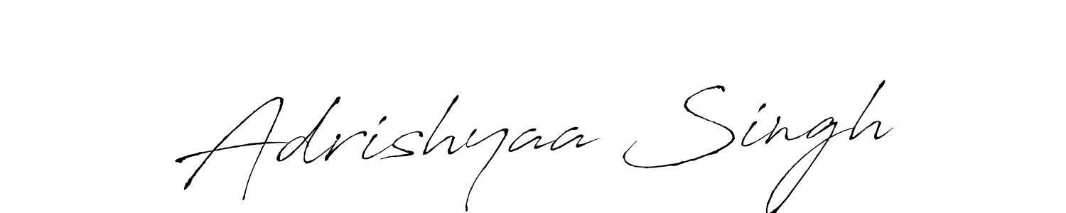 Also we have Adrishyaa Singh name is the best signature style. Create professional handwritten signature collection using Antro_Vectra autograph style. Adrishyaa Singh signature style 6 images and pictures png