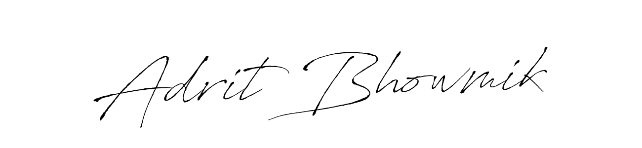Similarly Antro_Vectra is the best handwritten signature design. Signature creator online .You can use it as an online autograph creator for name Adrit Bhowmik. Adrit Bhowmik signature style 6 images and pictures png