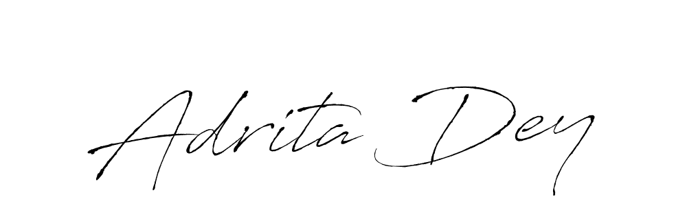 It looks lik you need a new signature style for name Adrita Dey. Design unique handwritten (Antro_Vectra) signature with our free signature maker in just a few clicks. Adrita Dey signature style 6 images and pictures png