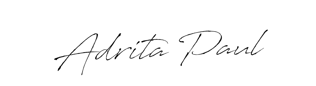 Use a signature maker to create a handwritten signature online. With this signature software, you can design (Antro_Vectra) your own signature for name Adrita Paul. Adrita Paul signature style 6 images and pictures png