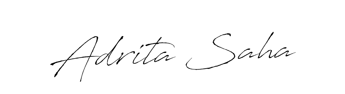 How to make Adrita Saha signature? Antro_Vectra is a professional autograph style. Create handwritten signature for Adrita Saha name. Adrita Saha signature style 6 images and pictures png
