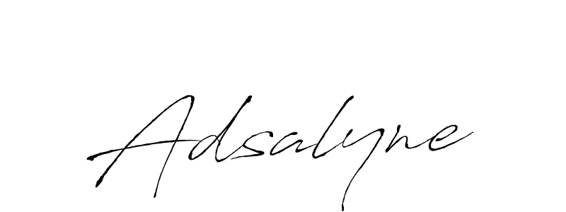 Design your own signature with our free online signature maker. With this signature software, you can create a handwritten (Antro_Vectra) signature for name Adsalyne. Adsalyne signature style 6 images and pictures png