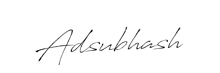 The best way (Antro_Vectra) to make a short signature is to pick only two or three words in your name. The name Adsubhash include a total of six letters. For converting this name. Adsubhash signature style 6 images and pictures png