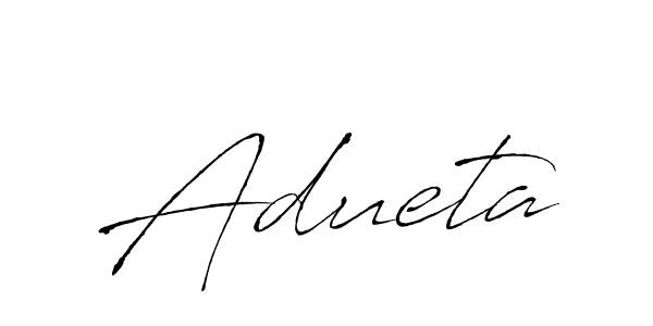 Make a beautiful signature design for name Adueta. With this signature (Antro_Vectra) style, you can create a handwritten signature for free. Adueta signature style 6 images and pictures png