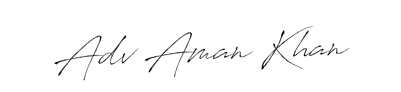How to make Adv Aman Khan signature? Antro_Vectra is a professional autograph style. Create handwritten signature for Adv Aman Khan name. Adv Aman Khan signature style 6 images and pictures png