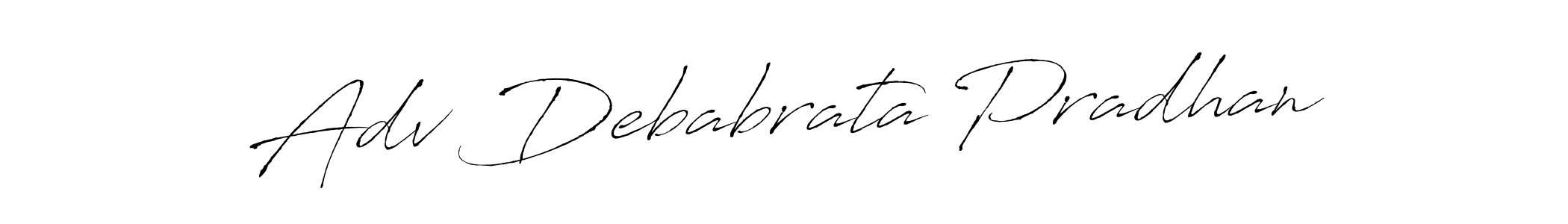 Use a signature maker to create a handwritten signature online. With this signature software, you can design (Antro_Vectra) your own signature for name Adv Debabrata Pradhan. Adv Debabrata Pradhan signature style 6 images and pictures png